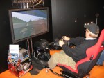 Full motion video game - notice the lights on his hat, these are used to pan the screen as his head moves...cool