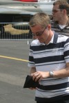 A rare sight, Paul reaching into his wallet :) Seriously, he went to buy ice cream for the group - a welcome relief from the heat