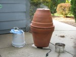 home made ceramic smoker