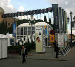 RFMD had plenty of signage throughout the show