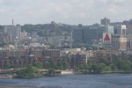 View from my hotel room - thats Fenway across the river