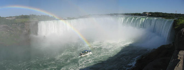 A panoramic view of the falls