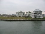 View from Rte 50 Bridge looking back inland (otice all development)