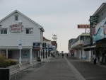 Looking down the Boardwalk towards the Inlet