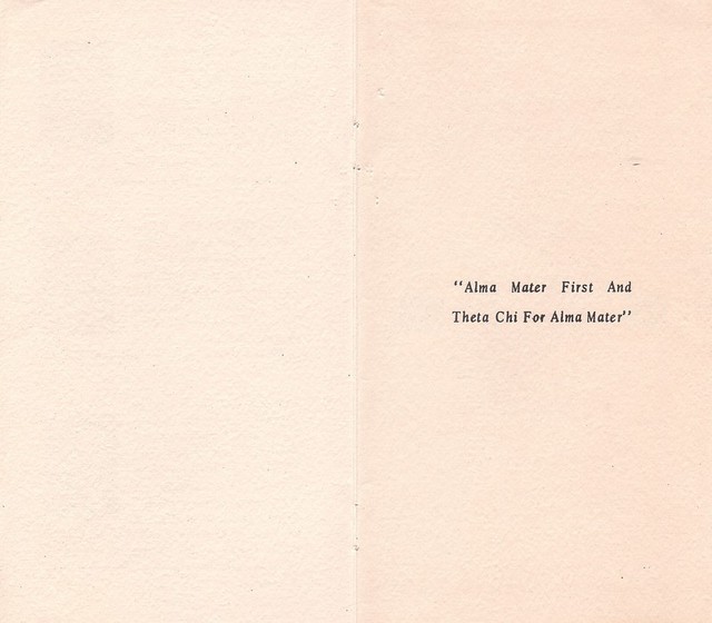 Rush Theta Chi 1958 end