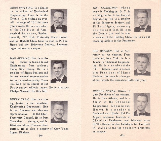 Rush Theta Chi 1958 p10-11
