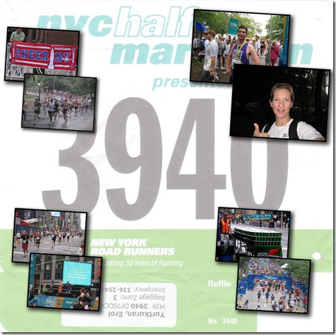 2008 NYC Half Marathon collage